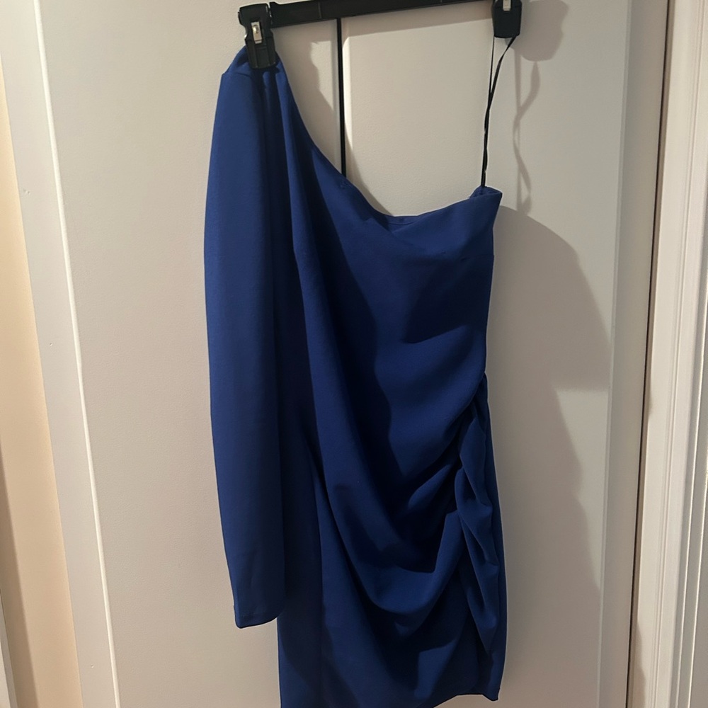 Windsor One-Shoulder Blue Dress